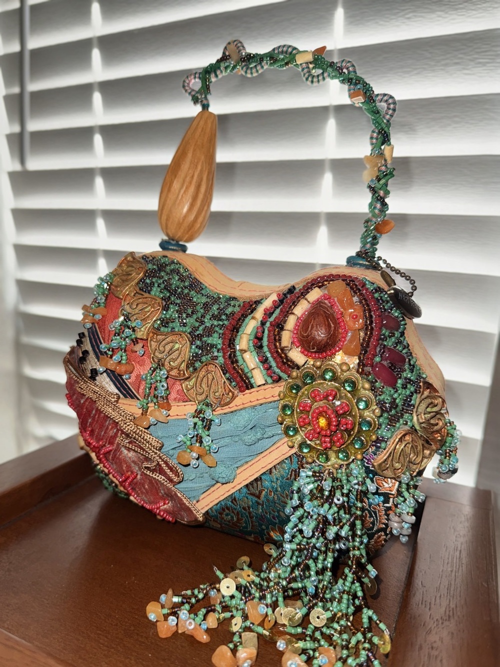 Mary Frances Intricate Beaded Clutch - Picture 1 of 9